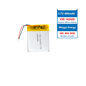 3.7 V 锂离子电池 101635-500mah